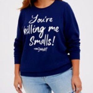 The SandLot's You're Killing Me Smalls Navy Blue and White Sweatshirt